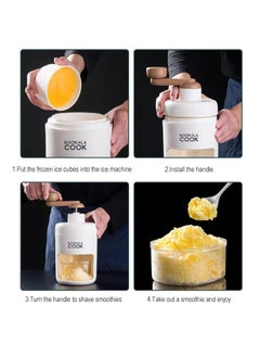 Kookala Cook Kookala Cook Shaved Ice MachineSnow Cone MachineSlushy Maker MachineManual Ice Crusher Machine for Home Portable Ice CrusherBPA Free Ice Shaver  - Image 5