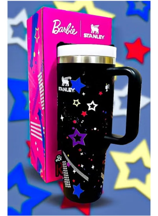 Stanley x Barbie 40oz Tumbler Limited Edition – Stainless Steel Travel Mug with Reusable Straw | BPA-Free, Eco-Friendly & Dishwasher Safe | Leakproof FlowState™ Lid & Double-Wall Insulation Keeps Drinks Hot for 16 Hours or Cold for 24 Hours | Slim Base Fits Most Car Cup Holders | Rugged Ergonomic Handle for Home, Office, Travel & Outdoor Use - Image 3