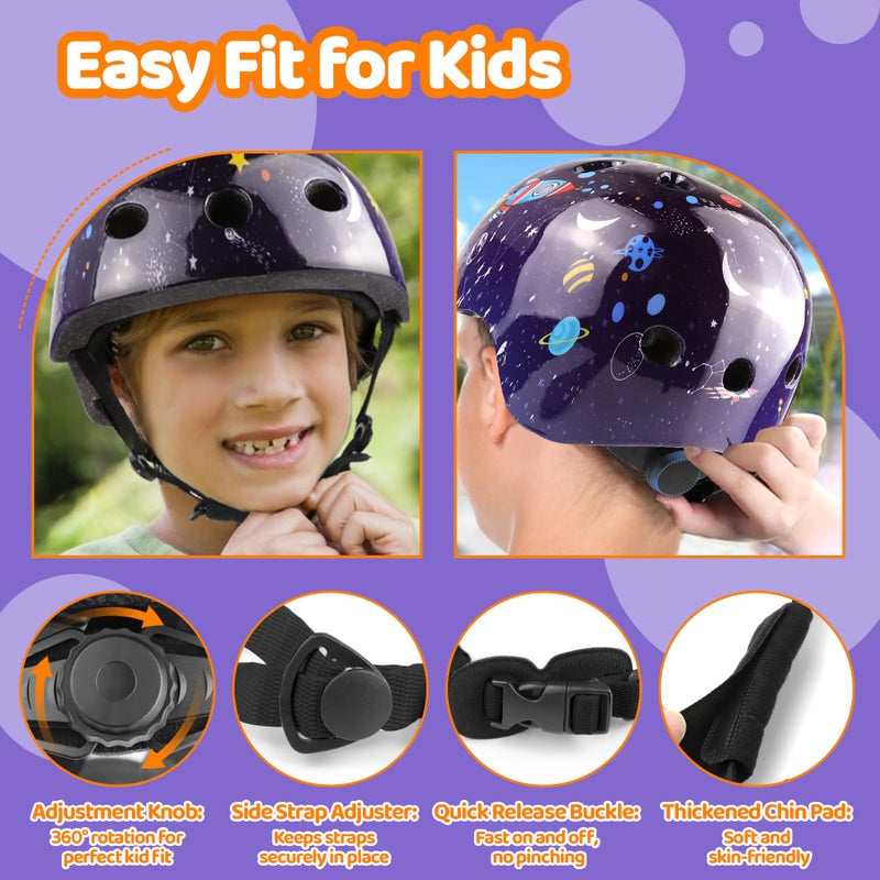 Vvinca Kids Helmet for 1/2/3/4/5/6/7/8 Years Old, Toddler Bike Helmets Ages 3-5/5-8, Toddler Children Helmets for Youth Boys and Girls - Image 5