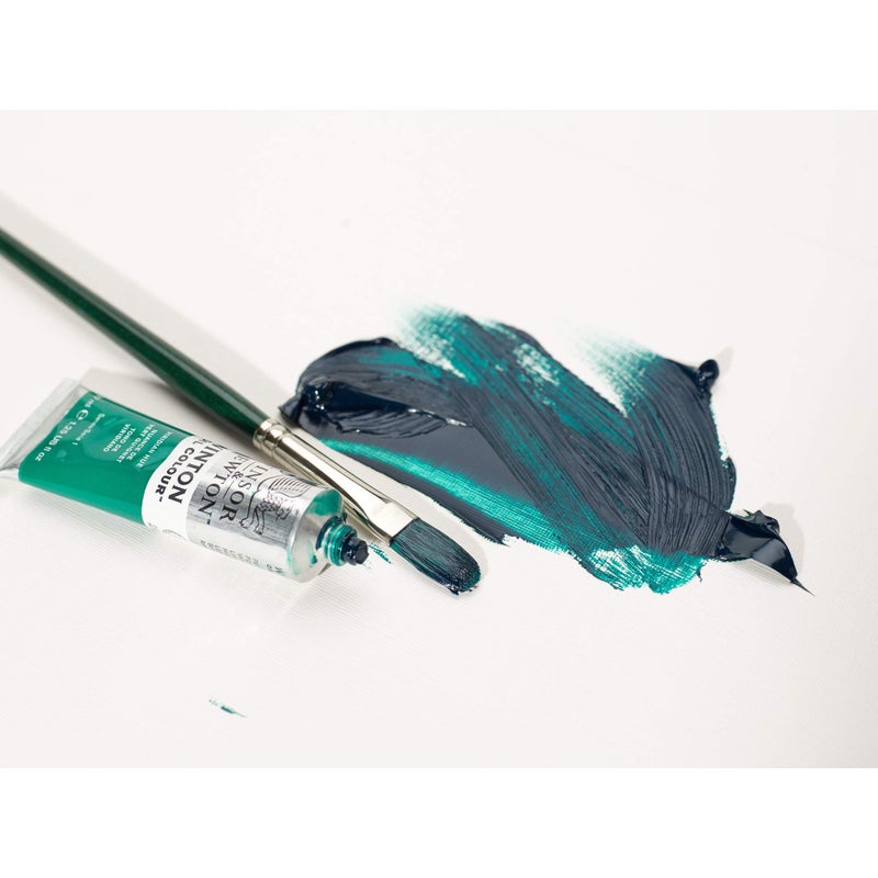 Winsor Newton Winsor & Newton Winton Long Handle Brush (5 Pack) (Round 6, Filbert 6, Flat 6, Bright 8, Fan 3) - Image 5