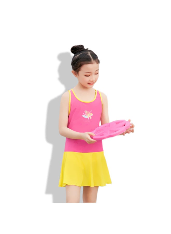 Swimsuit For Girls, Two-piece Swim Trunks, Hot Spring Swimwear, Sun Protection Clothing, Children's Swimwear Set, Quick-dry