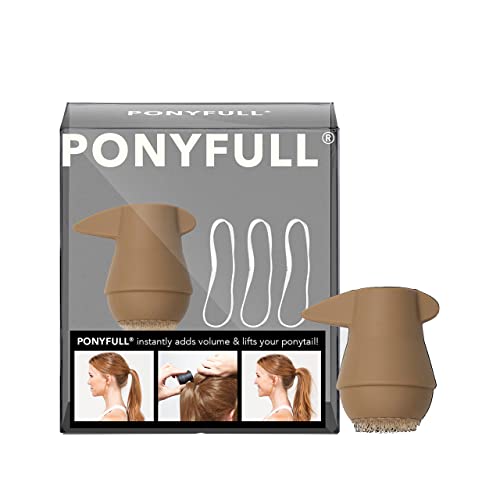Kitsch PONYFULL Hair Volumizer Tool - Adds Lift and Style To Your Ponytail | Hair Bun Maker for Women | Ponytail Volumizer, Includes 3 No Snag Elastic Ties | Ideal Gifts for Women - (Blonde) - Image 1