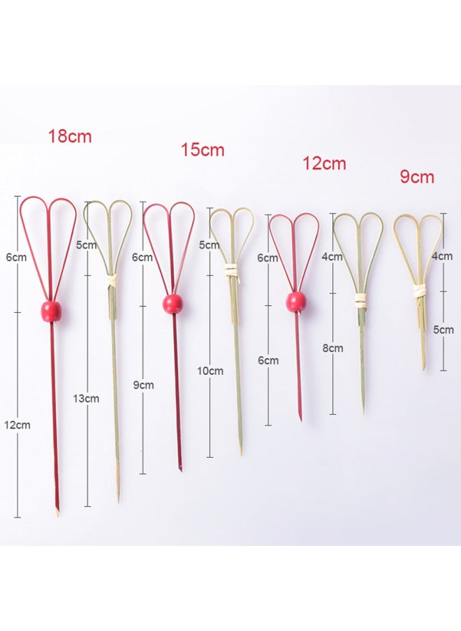 Generic - Mini Sugar-Coated Berry String Sticker Bamboo Sticker Disposable Special Material Net Red Small String Fruit Sticker Tool-Specifications:Red Leather Scissors/9cm /50 - Image 1