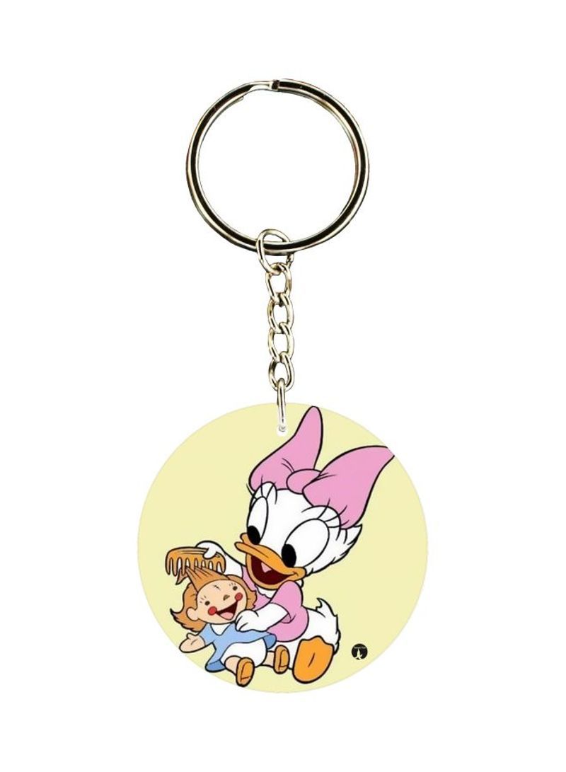 RKN Cartoon Printed Single Sided Pocket Keychain