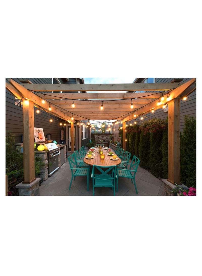 Loquat Outdoor String Lights Mains Powered, Waterproof Garden Lights, LED Bulbs Warm Decorative Lighting for Home Patio Veranda Backyard Party Pergola - Image 4