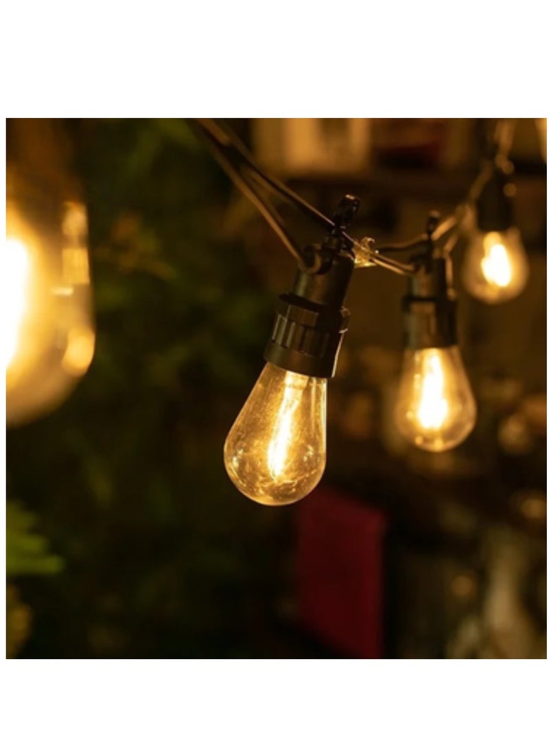 Loquat Outdoor String Lights Mains Powered, Waterproof Garden Lights, LED Bulbs Warm Decorative Lighting for Home Patio Veranda Backyard Party Pergola - Image 2