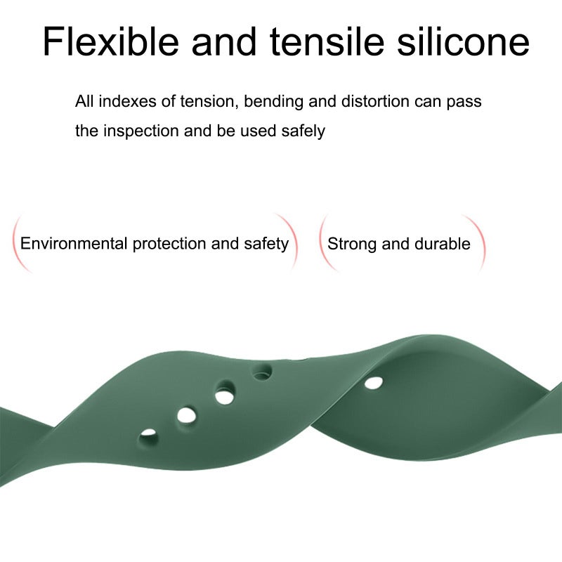 إيروريكس سوار ساعة Apple Watch 46 مم / 49 مم / 45 مم / 44 مم رياضي من السيليكون (قوس قزح) - Image 5