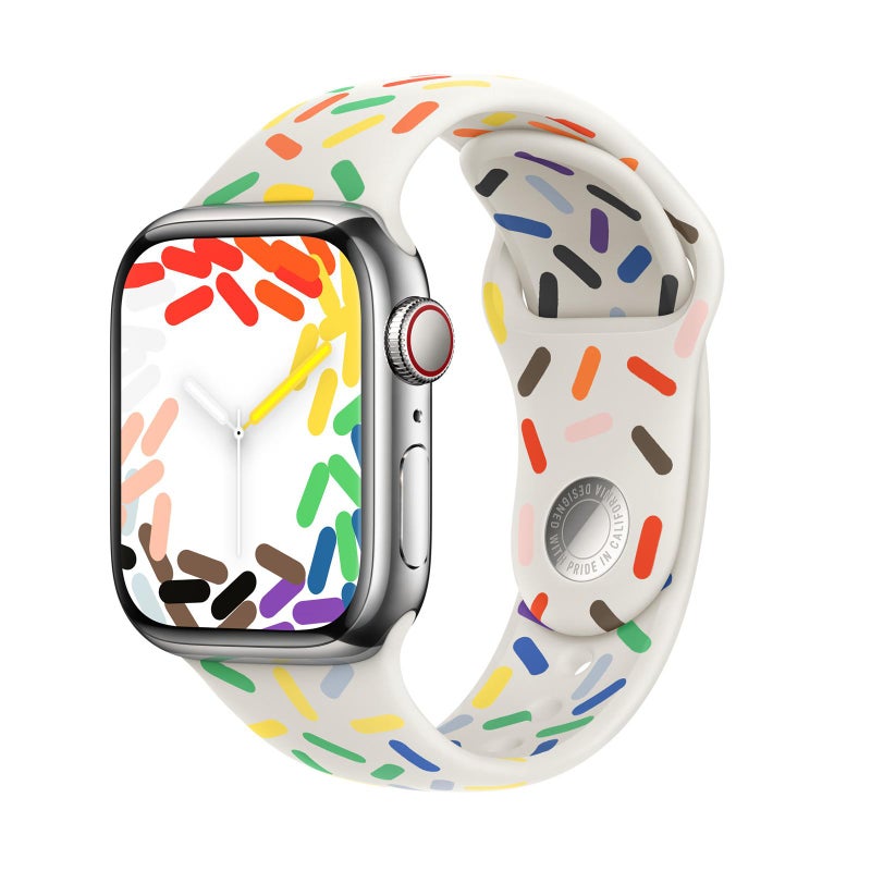 إيروريكس سوار ساعة Apple Watch 46 مم / 49 مم / 45 مم / 44 مم رياضي من السيليكون (قوس قزح) - Image 1
