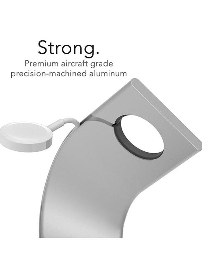 Captaintech Watch Stand For Apple Silver  - Image 5
