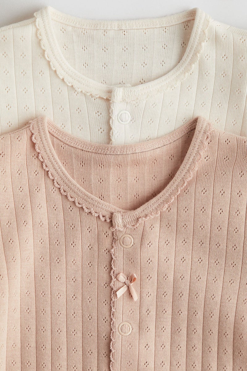 H&M 2-Pack Cotton Jersey Sleepsuits - Image 2