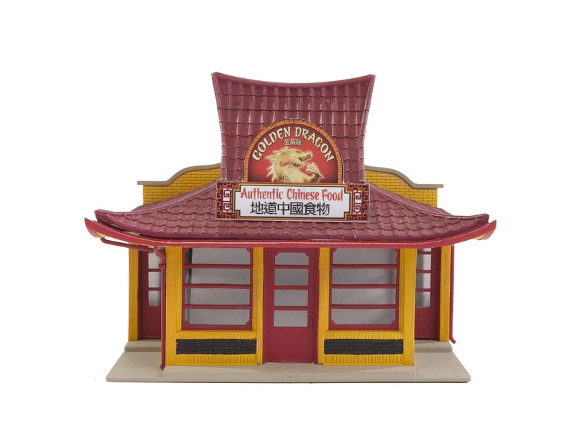 Walthers Cornerstone Walthers, Inc. Golden Dragon Chinese Take Out Kit, 3-1/8 x 2-1/2 X 2-5/8" 7.9 X 6.5 X 6.7cm, Multi (933-3780) - Image 2
