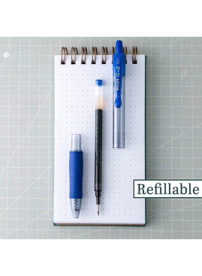 بايلوت قلم حبر جل بايلوت 2605 G2 07 برأس 0.7 مم وعرض خط 0.38 مم وقابل لإعادة التعبئة BL-G2-7 أزرق (عبوة من 6 قطع) - Image 2