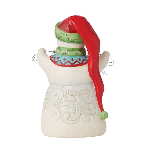 Enesco Jim Shore Heartwood Creek Snowman with Snowflake Garland Figurine Resin Hand Painted Crafted Collectible Decorative Figurines Christmas Home Decor Collection Sculpture Shelf Statue 65 Inch - Image 3