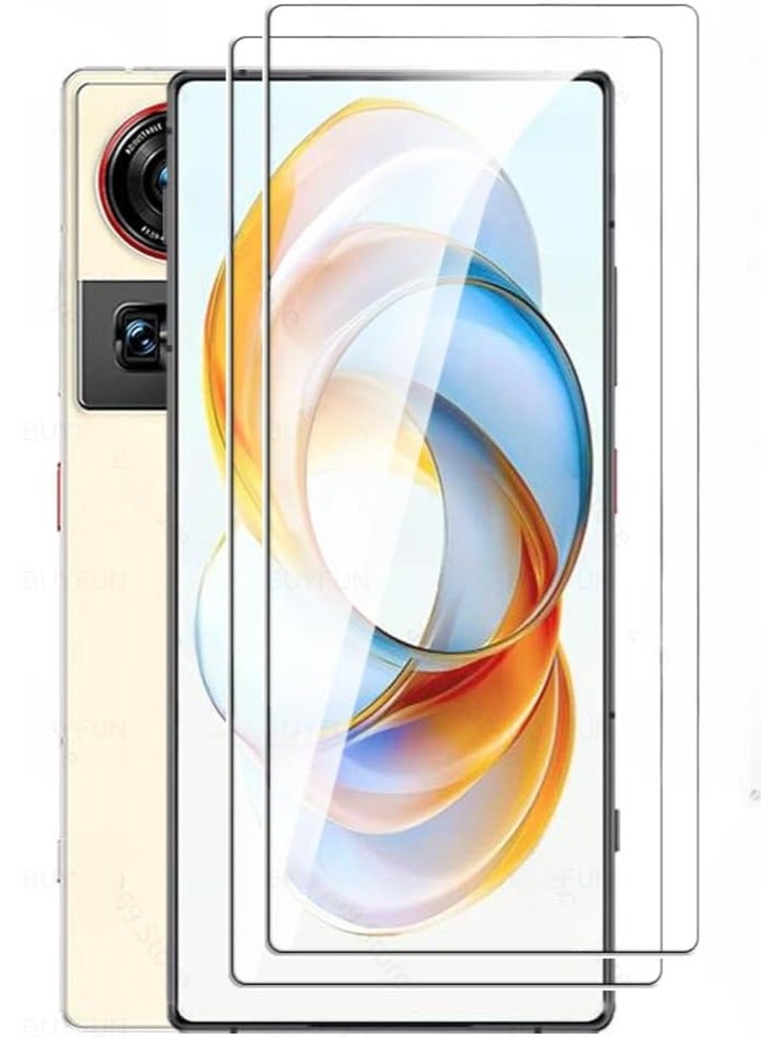 general [2PCS] Screen Protector for ZTE Nubia Z70 Ultra, 9H Tempered Glass, Anti-Scratch Bubble Free, HD Clear Front Screen Protector Phone Film - Image 1