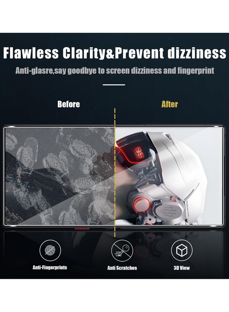 general [2PCS] Screen Protector for ZTE Nubia Z70 Ultra, 9H Tempered Glass, Anti-Scratch Bubble Free, HD Clear Front Screen Protector Phone Film - Image 3
