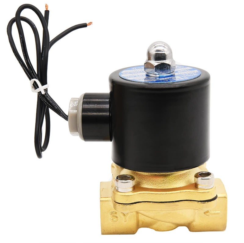 KAKO 1/2" Brass Electric Solenoid Valve,110v Ac Brass Electric Solenoid Valve for Water Air Gas Fuel Oil - Image 2