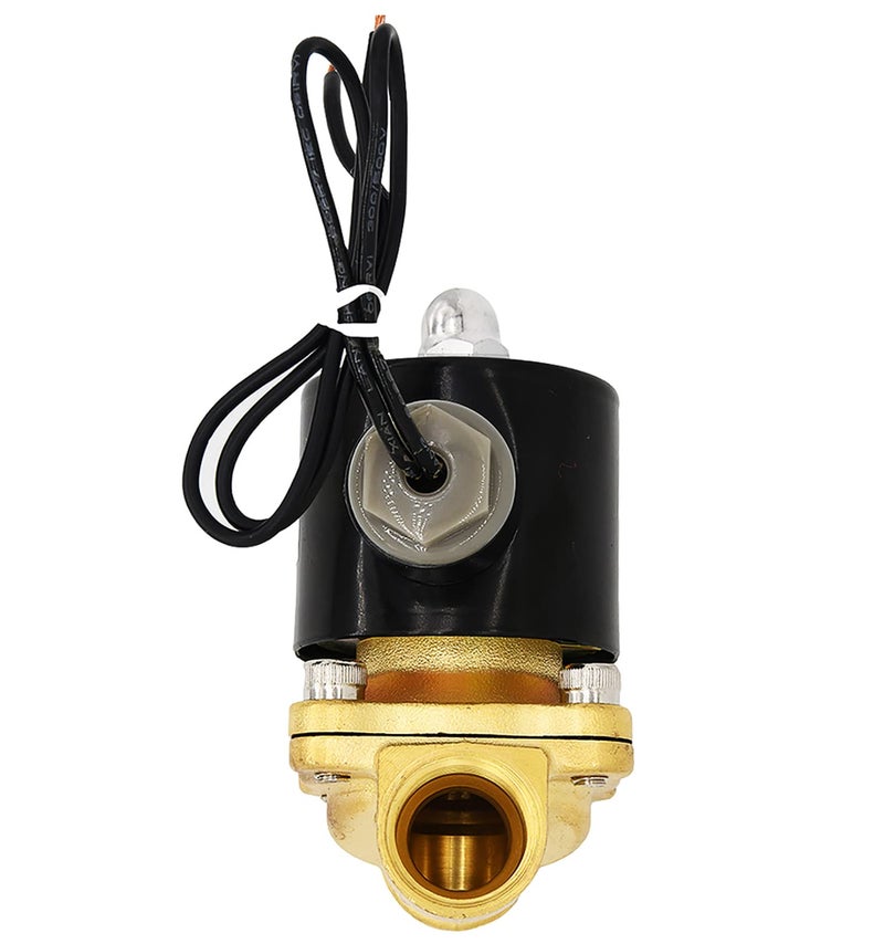 KAKO 1/2" Brass Electric Solenoid Valve,110v Ac Brass Electric Solenoid Valve for Water Air Gas Fuel Oil - Image 3