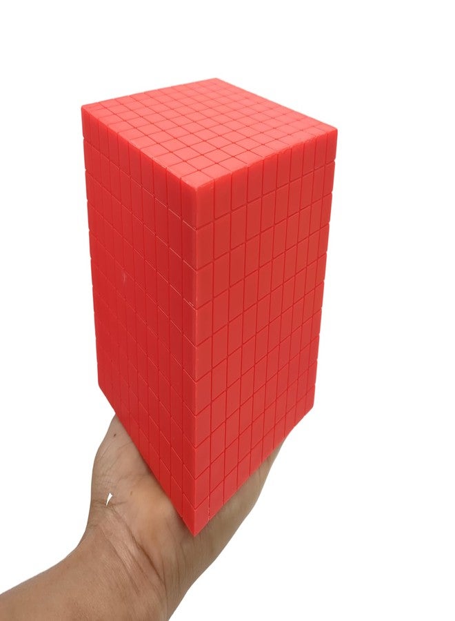 StepsToDo 131 Pieces Multiclour Base Ten Blocks Kit with Place Value Mats and Activity Instruction Book. Teaching Aid. Build Solid Foundation of Number Sense and Place Value. Place Value Blocks. - Image 2
