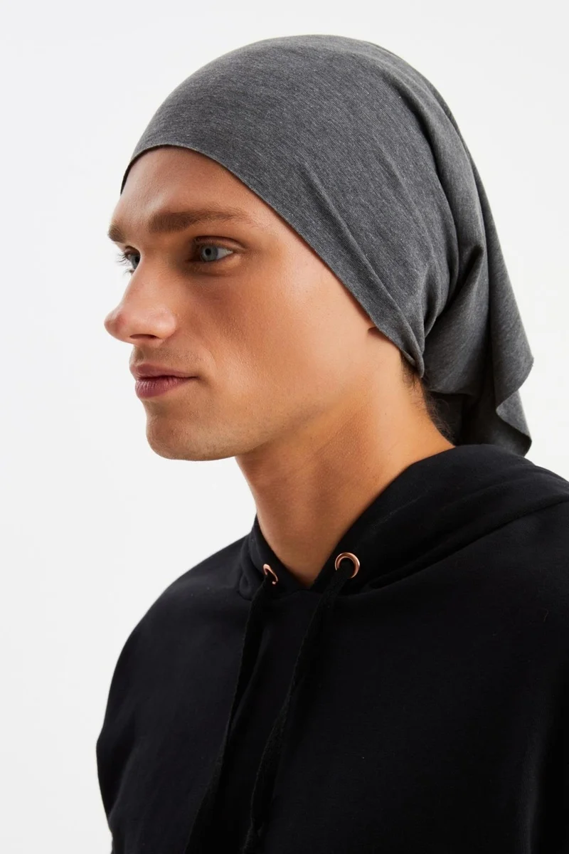 بوتيكجيز Smoked Men's 4-function Protective Cotton, Flexible, Anti-Sweat, Bandana, Neck Collar, Buff, Mask