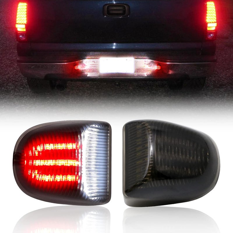 R&F Auto 6000K LED ضوء لوحة الترخيص أنبوب أحمر متوافق مع سيلفرادو & سييرا 1500 2500 3500 HD/أفالانش/تاهو/سوبربان/ترافيرس/يوكون/يوكون XL/إسكاليد & ESV/EXT لمبة لوحة البيك أب - Image 1