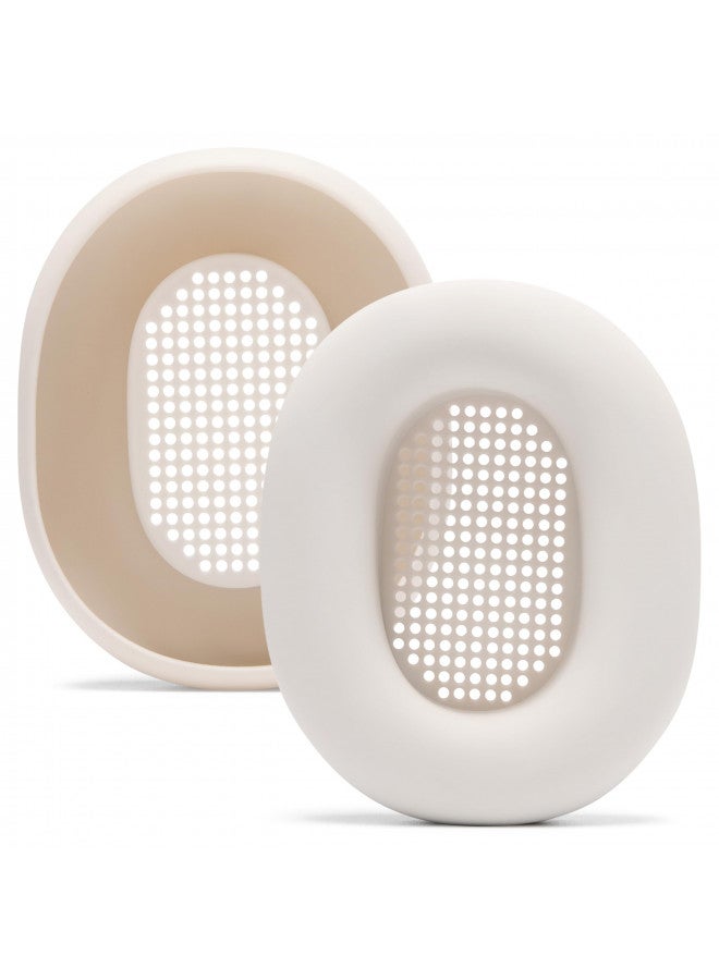 WC WC SweatZ XM5 - Patented Protective Headphone Ear Covers for Sony WH1000XM5 by WC | Only Compatible with Sony XM5 Over Ear Headphones | Sweatproof & Easily Washable | Silver  - Image 4
