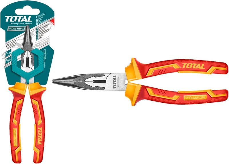 TOTAL Insulated Flat Nose Pliers 200mm - Image 3