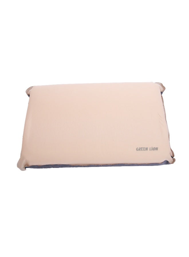 جرين ليون وسادة تخييم قابلة للنفخ، محمولة وجاهزة للسفر، داعمة مريحة للرقبة، ناعمة وصديقة للبشرة، سريعة النفخ 10 ثوانٍ، سطح قابل للتنفس، مقاومة للتمزق، خفيفة الوزن، حقيبة حمل متضمنة - Image 1