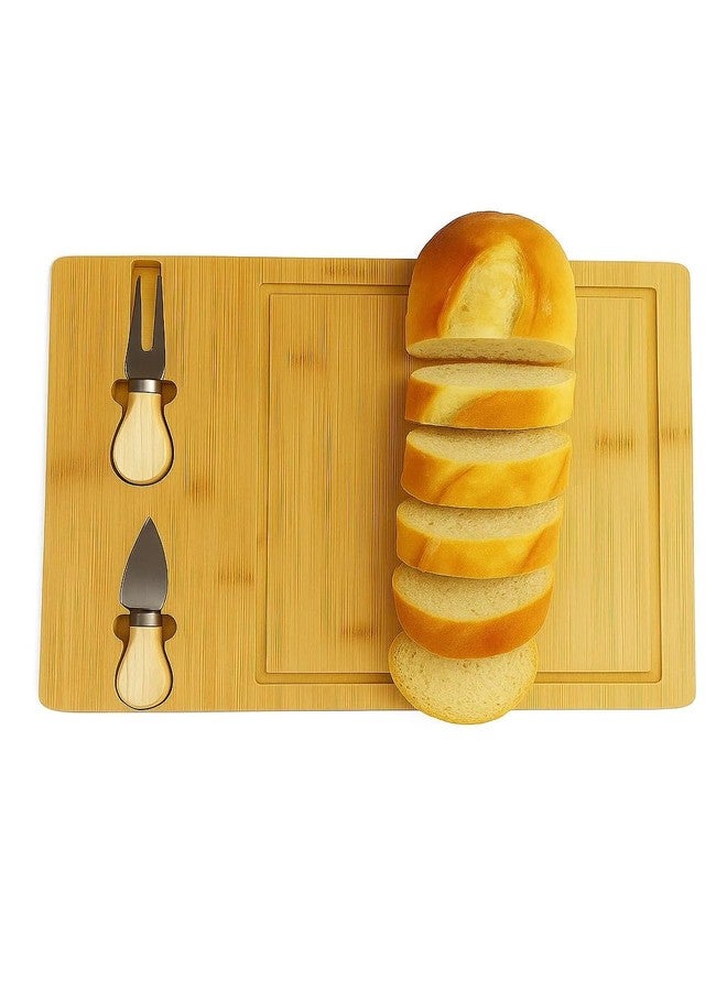 DREWIT STAR Wood Pizza Cheese Home Creative Cutting Board Kitchen Chopping Board Solid Wood Cake Plate (Square Cheese Board) - Image 2