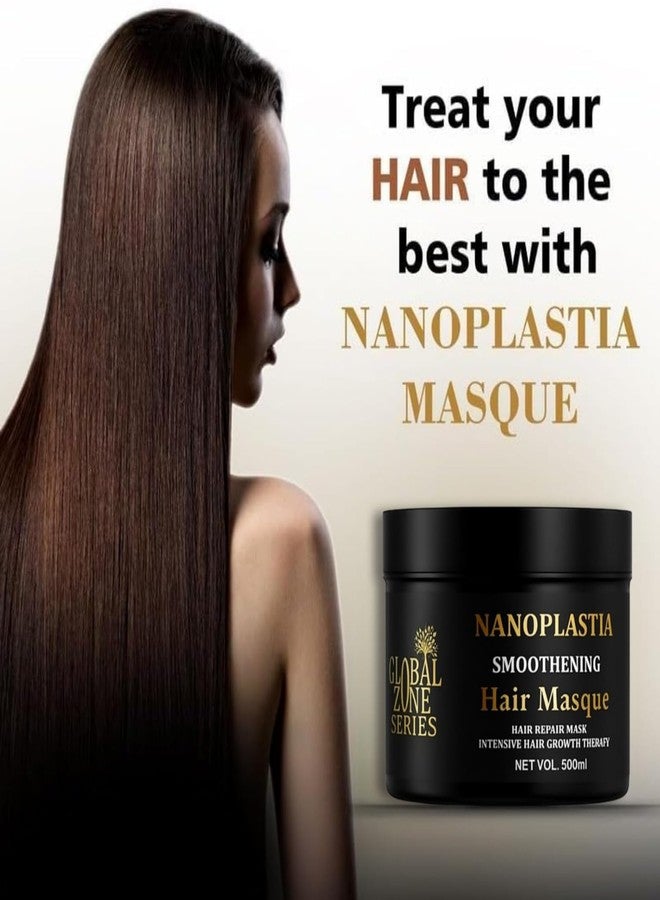 Nexify india Global Zone Series Premium Nanoplastia Smoothening Shampoo and Hair Mask, 500ml Each, Sulphate and Paraben-Free - Image 3