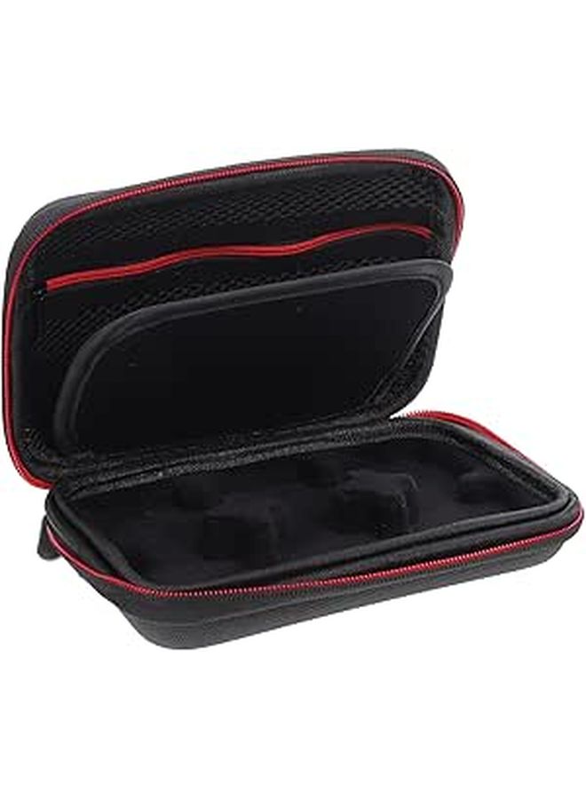 Black Canvas Zipper Microphone Storage Bag Portable Carrying Pouch For Lapel Mic - Image 1