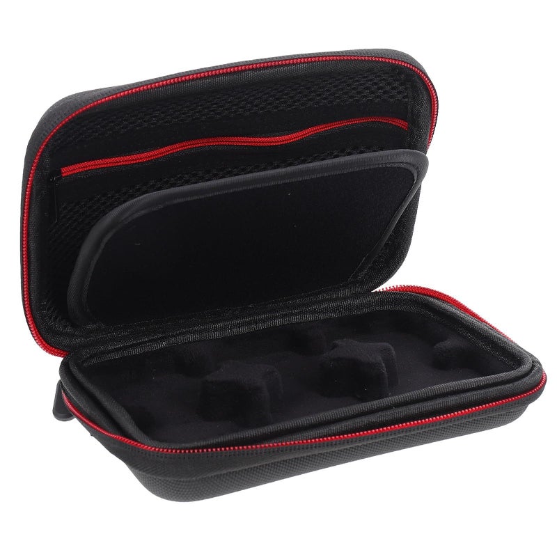 Black Canvas Zipper Microphone Storage Bag Portable Carrying Pouch For Lapel Mic - Image 2