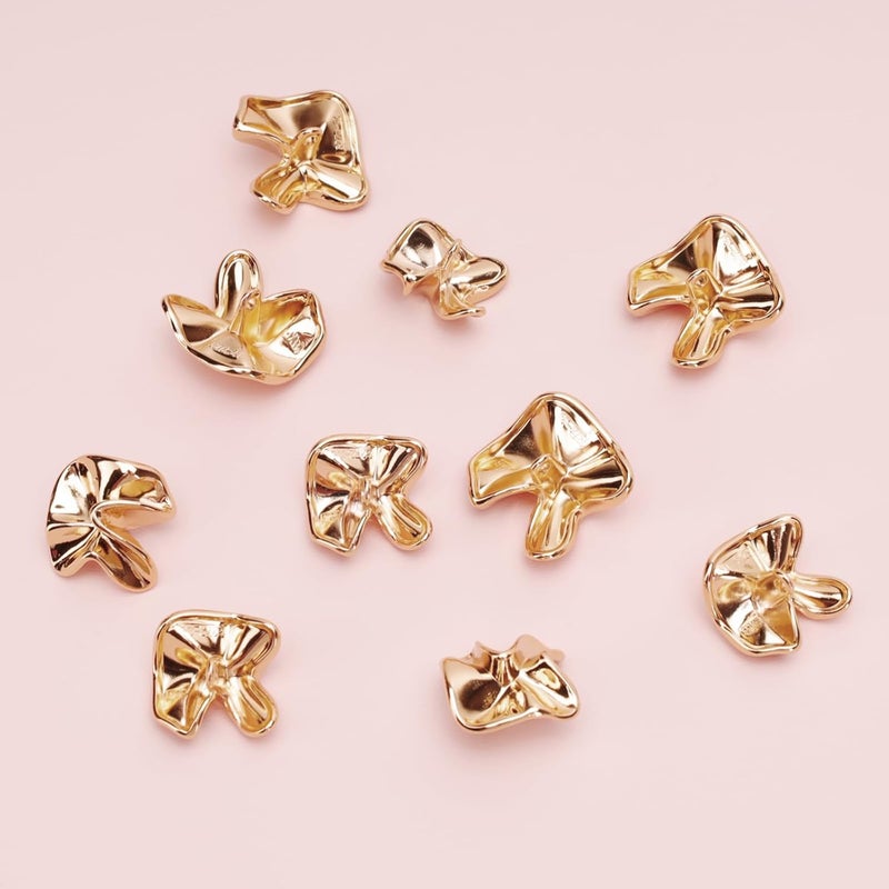 Galvanized Gold Buttons 4 Pcs 24mm 6 Pcs 20mm Durable Zinc Alloy Construction Metal Buttons - Unique Stylish Designs Sewing Buttons for Uniforms Dresses Suits Blazers Diy Crafts - Image 5