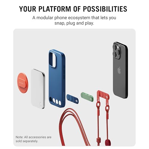 DailyObjects غطاء مغناطيسي بتوقيع DailyObjects لجهاز iPhone 16 Pro Stack | متوافق مع Magsafe | حماية الكاميرا والجسم | مقاوم للصدمات والخدوش | حماية هجينة مزدوجة | شحن لاسلكي - رمادي داكن - Image 5