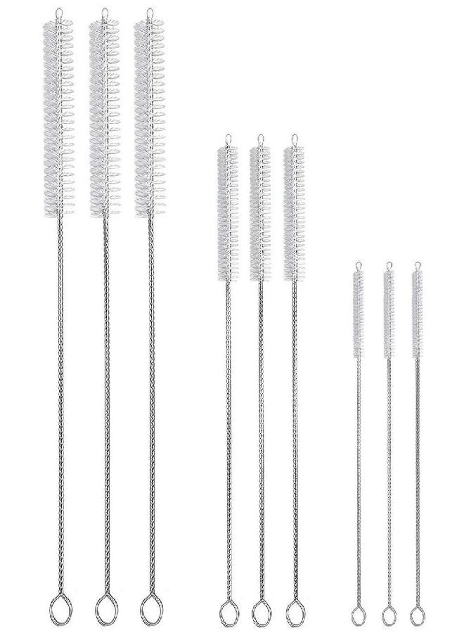 Hiware Hiware Drinking Straw Cleaner Brush Kit - (3-Size) 9-Piece Extra Long Pipe Cleaners, Straw Cleaning Brush For Tumbler, Sippy Cup, Bottle and Tube