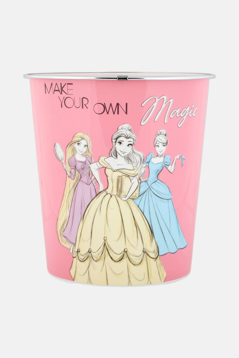 Disney Princess Dust Bin, Pink - Image 1