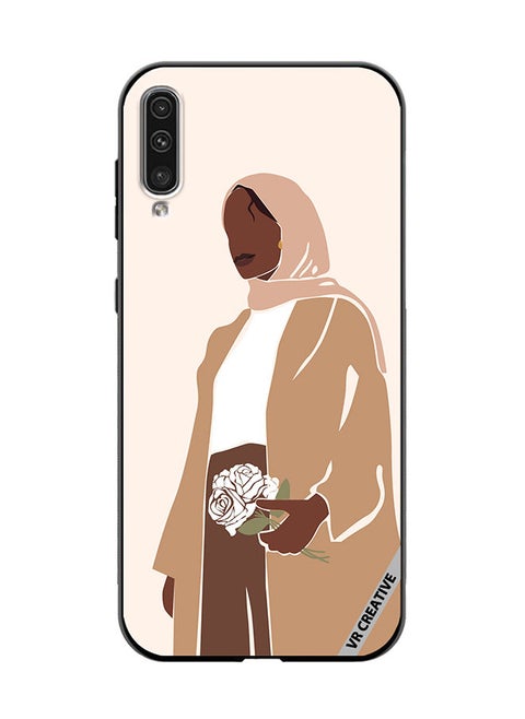 Protective Case Cover For Samsung Galaxy A50/A50s Woman In Hijab Design Multicolour