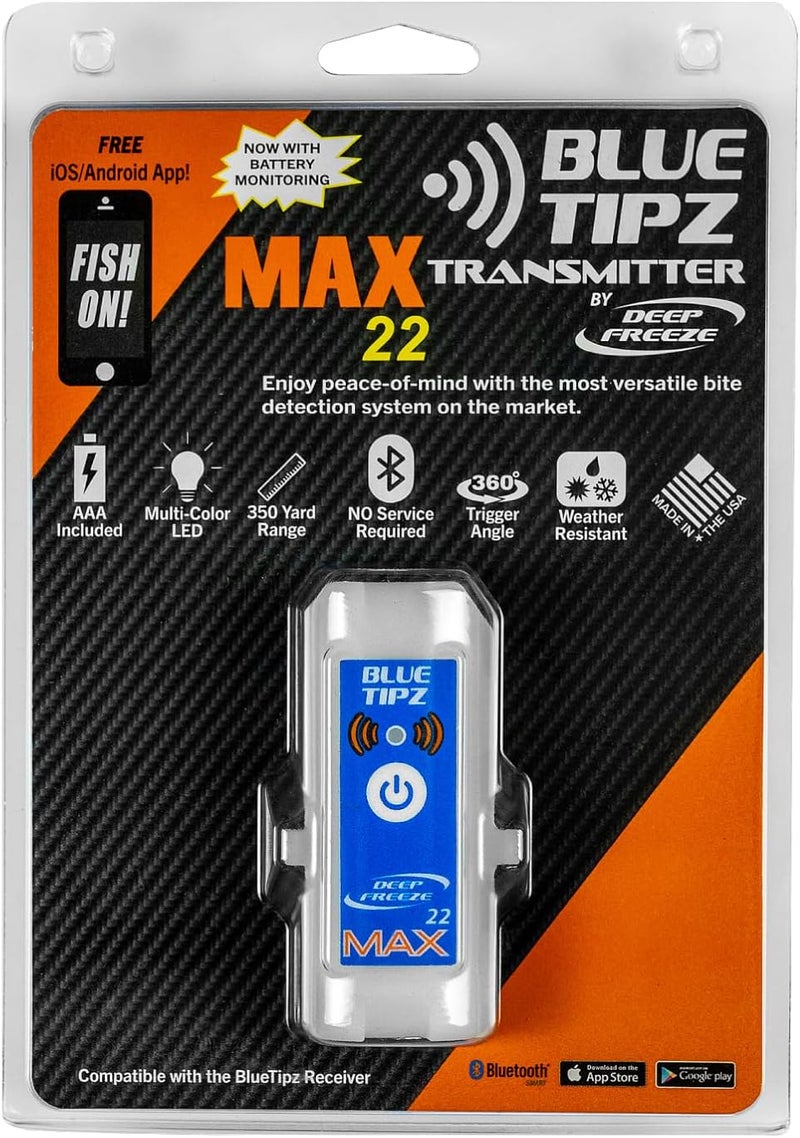Deep Freeze BlueTipz Tip-Up Ice Fishing Alarm - Bite Alarm - Ice Fishing Tip-Up Light - Ice Fishing Gear & Accessories - Free Bluetooth iOS & Android Application - Image 1