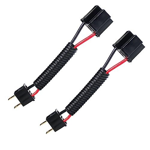 RoadandLord 3 Prong to 2 Prong Wiring Harness Headlight Adapter 2 Pack Female to Male H4651 H4601 Chevrolet Chevelle Impala El Caminos - Image 1