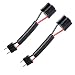 RoadandLord 3 Prong to 2 Prong Wiring Harness Headlight Adapter 2 Pack Female to Male H4651 H4601 Chevrolet Chevelle Impala El Caminos - Image 2