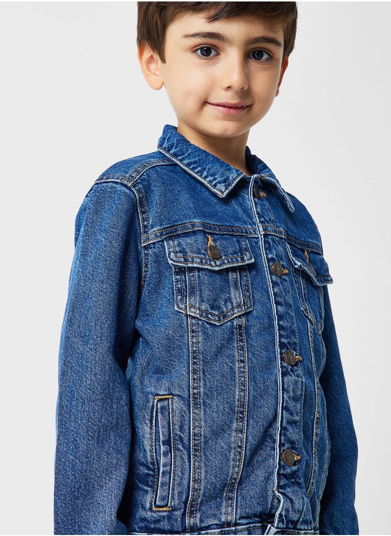 MANGO - Kids Pocket Detail Jacket - Image 1