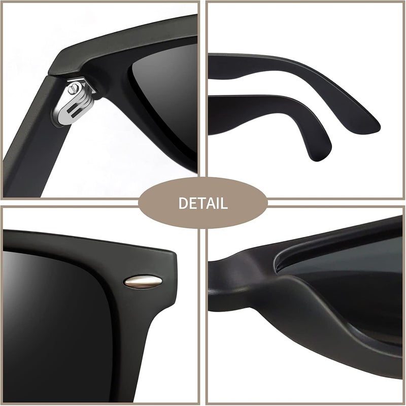 Joopin Square Sunglasses Men Women Polarized UV Protection Classic Trendy Lightweight Designer Sun Glasses for Driving Fishing Hiking Golf - Image 3