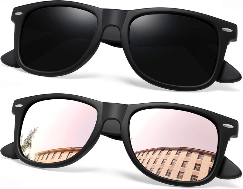 Joopin Square Sunglasses Men Women Polarized UV Protection Classic Trendy Lightweight Designer Sun Glasses for Driving Fishing Hiking Golf - Image 1
