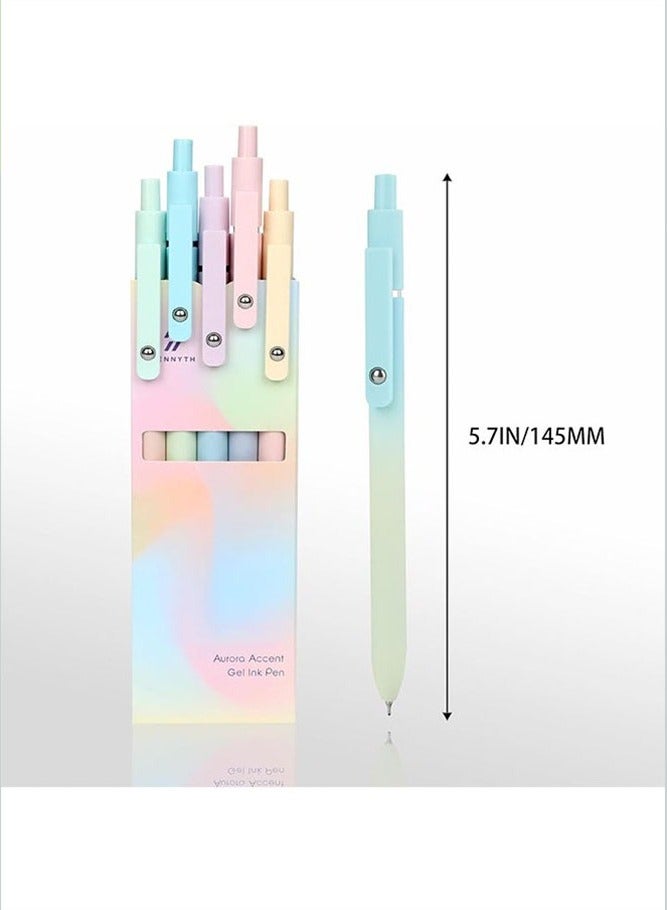 Al Kanzi Gel Pens, 0.5mm Premium Gel Roller Pens, Cute Aesthetic Black Ink Pens for Women, Gifts for Teen Girls Kids, Preppy Essentials Smooth Writing Stationary Study Nursing Office School Drawing Supplies - Image 2