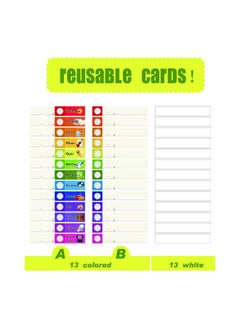 Daily Schedule Pocket Chart， Class Schedule With 26 Cards, 13+1 Pockets. 13 Colored + 13 Blank Double-Sided Reusable Cards, Easy Over-Door Mountings Included. (13” X 36”) - pzsku/Z5147FD67FDA7ADA57D48Z/45/_/1735214434/c8dfa168-9021-4651-925b-d33c9b81f3ba