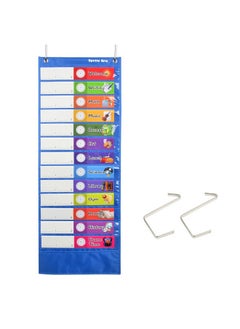 Daily Schedule Pocket Chart， Class Schedule With 26 Cards, 13+1 Pockets. 13 Colored + 13 Blank Double-Sided Reusable Cards, Easy Over-Door Mountings Included. (13” X 36”) - pzsku/Z5147FD67FDA7ADA57D48Z/45/_/1735214435/da3db161-58e7-42b7-9139-59cc06334949