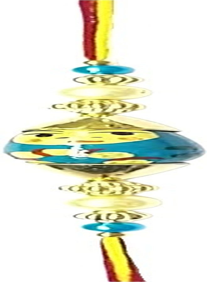 Krishna Rakhi set for brother Blue Wooden toy fancy Beads pendal for Rakshabandhan for Men and Boys - Image 3