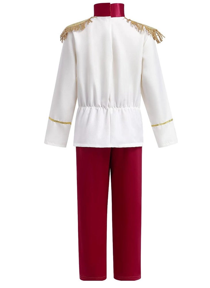 Beauenty - Boys Prince Charming Costume Kids Medieval Royal Prince Outfit Toddler Prince King Halloween Birthday Fancy Dress Up Costumes - Image 1