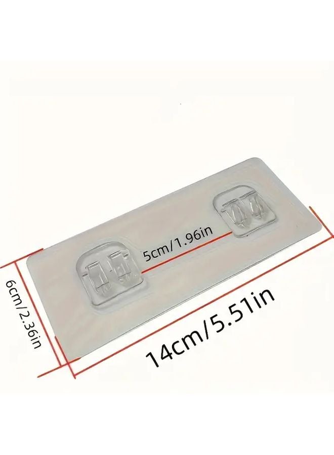 2pcs Self Adhesive Wall Hooks Heavy Duty No Drill Installation Suction Cup Shower Caddy - Image 4