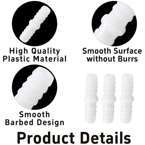 New Ware PVC Garden Pipe Hose Connector Set | Versatile Jointer Supporter Connectors for Gardening & Car Wash | Durable, Leak-Proof | Pack of 5 - Image 2