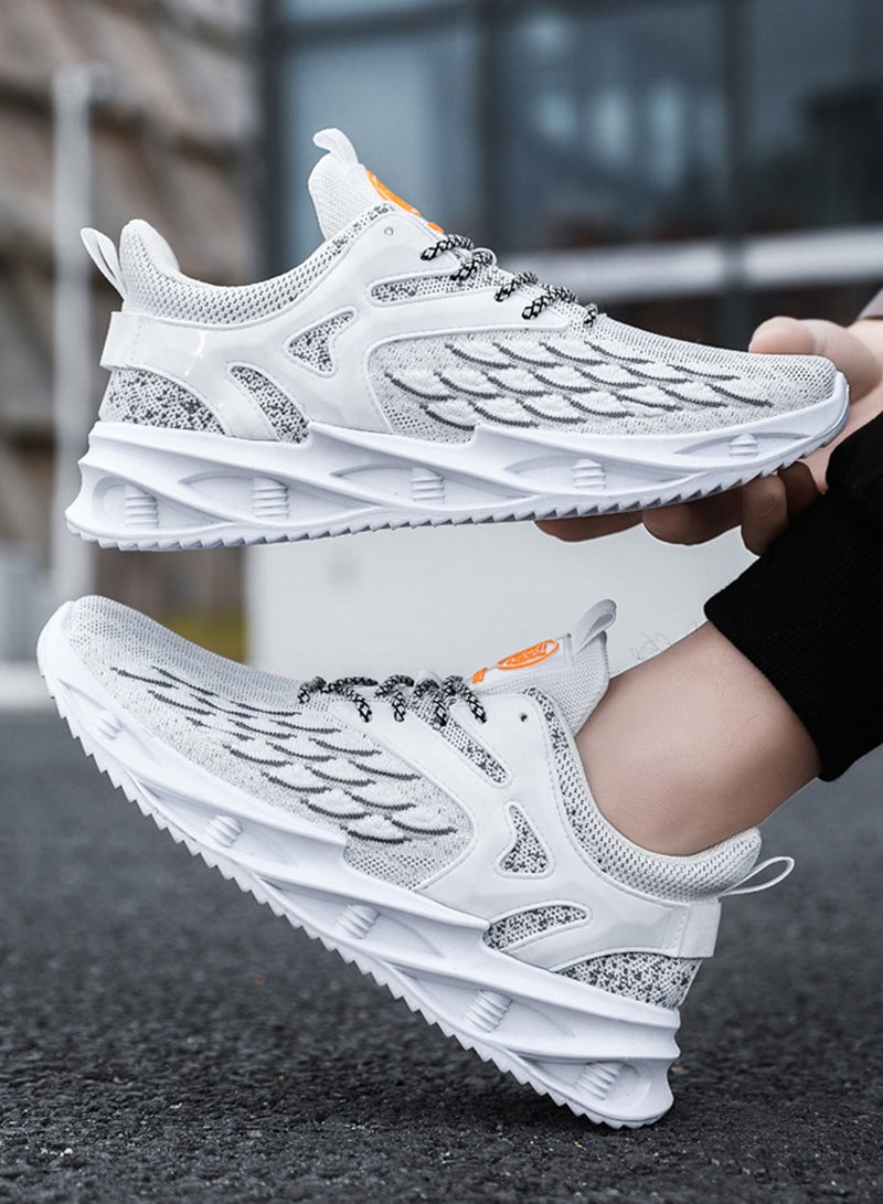 شاربدو أحذية مشي رجالية خفيفة الوزن قابلة للتنفس، شبكة منسوجة، أحذية ركض كاجوال للرجال، أحذية تنس للتمرين، أحذية رياضية مضادة للانزلاق للرجال - Image 4